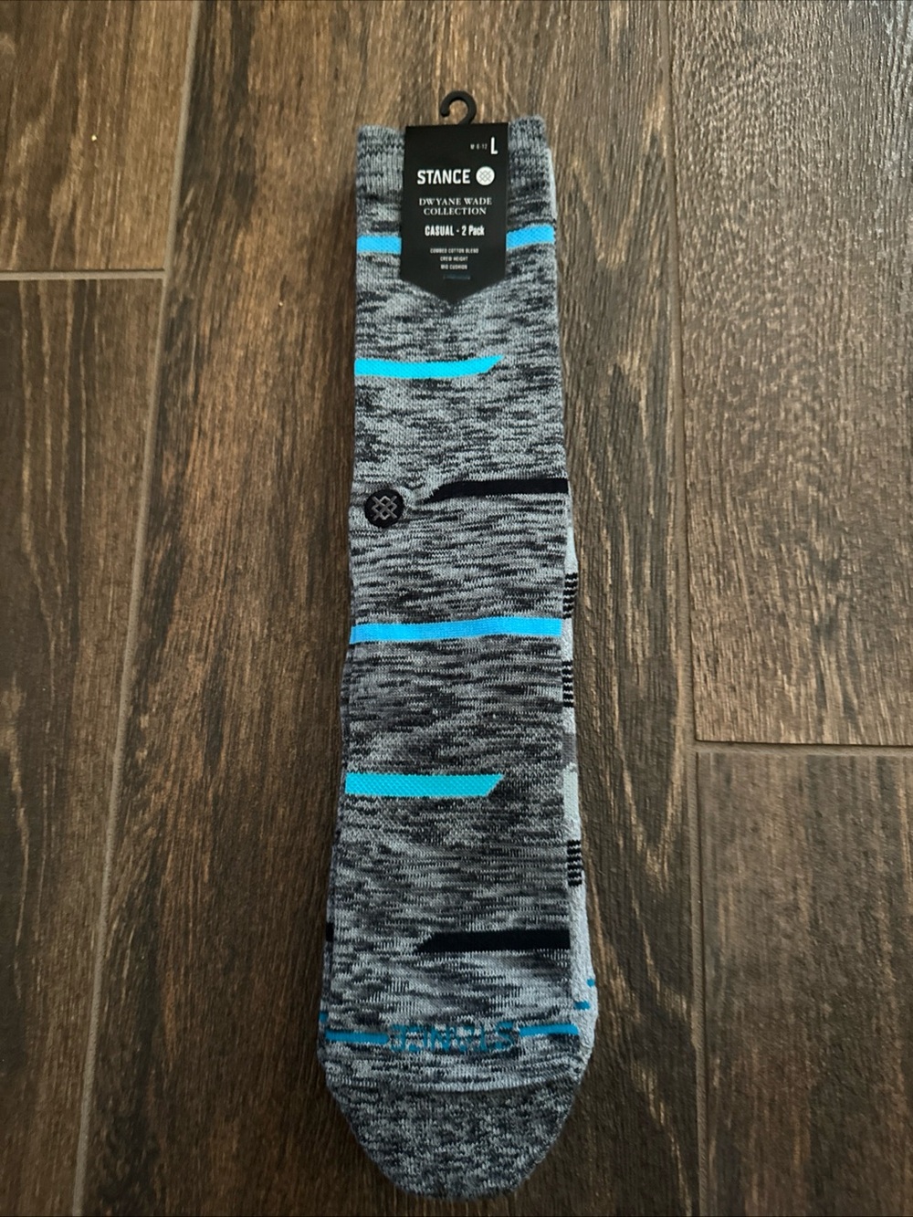 Stance Gray & Blue Men's Casual Crew Socks 2 pack